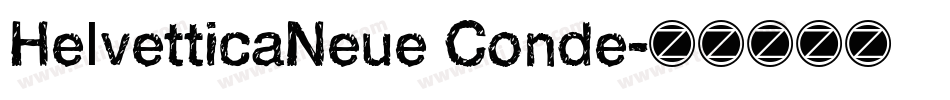 HelvetticaNeue Conde字体转换